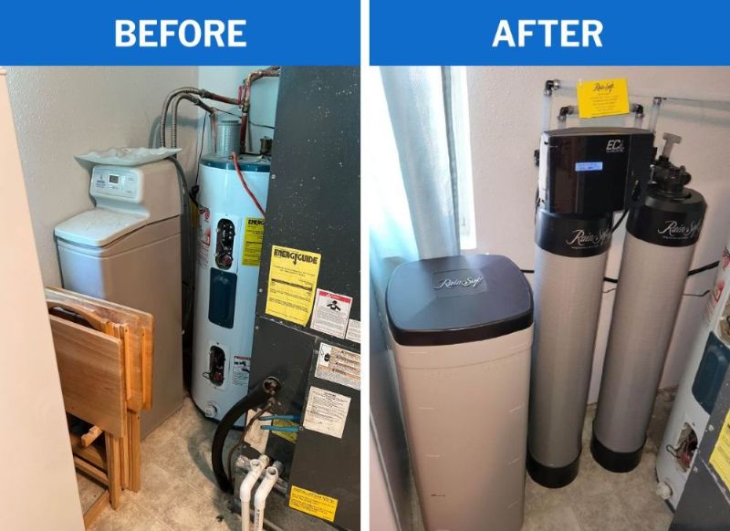 Before After Water Treatment Unit Replacement