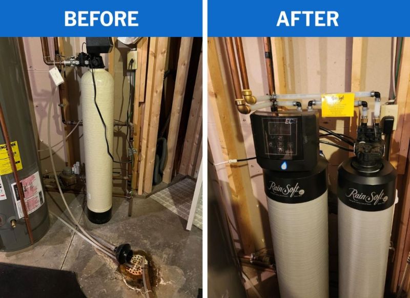 Before And After Home Water Softener Installation