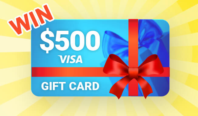 Win 500 Visa Gift Card