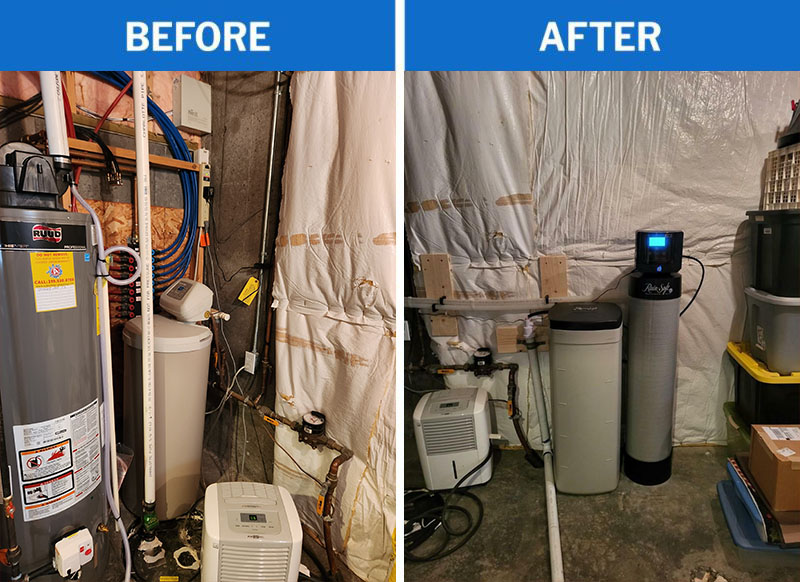 Before And After Whole House Water System Installation Before And After Whole House Water System Installation